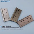 Roeasy Modern Custom Heavy Duty Stainless Steel Welding Ball Bearing Butterfly Wooden Door Hinges Screw for Wooden Doors