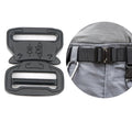 Custom logo 1.5 Inch Tactical Metal Belt Buckle 45mm Metal Side Release Buckles Wholesale Custom Silver Mens Belt Buckles