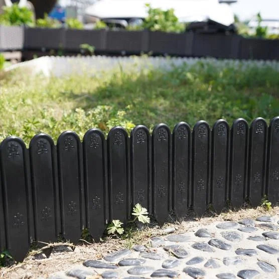Fence Insert White Plastic Fence Garden Picket Fence Edgings Lawn Flowerbeds Plant Borders