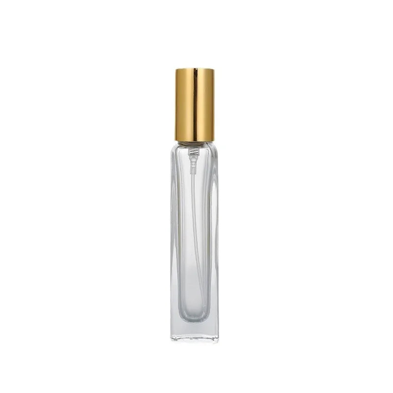 Factory Wholesale Thick Rectangle 8ml 10ml 15ml Easy Crimpless Glass Perfume Bottle