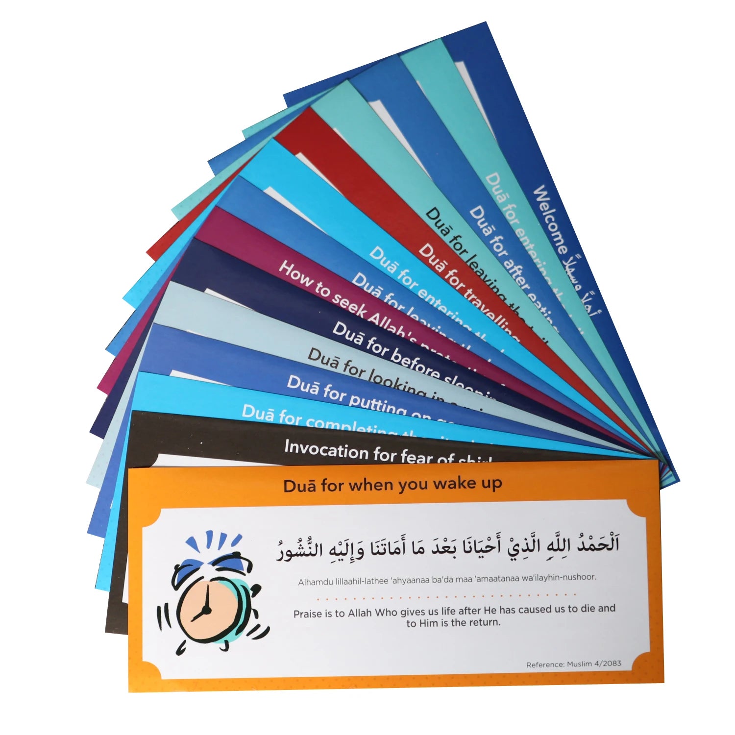 English Language Muslim Family Dua Pack Sticker Islamic Decoration Arabic Quotes Letters Stickers for Kids