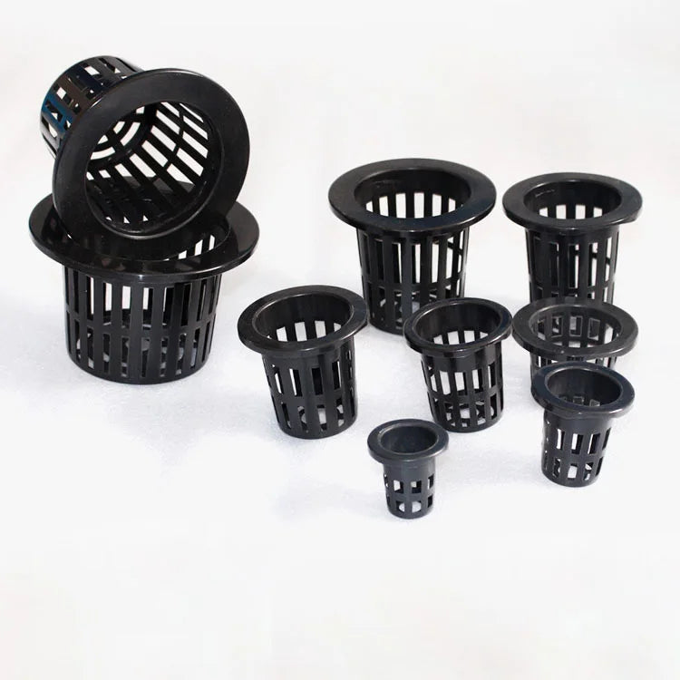 Garden Plastic Hydroponics Net Pots Nursery Planter Plant Mesh Cup for Greenhouse