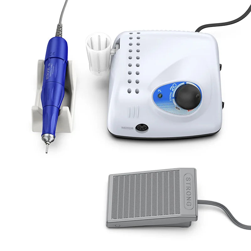 Desktop Professional Strong 210 105 65W Nail Sanding Drill Machine 40000rpm Stainless Steel Nail Drill