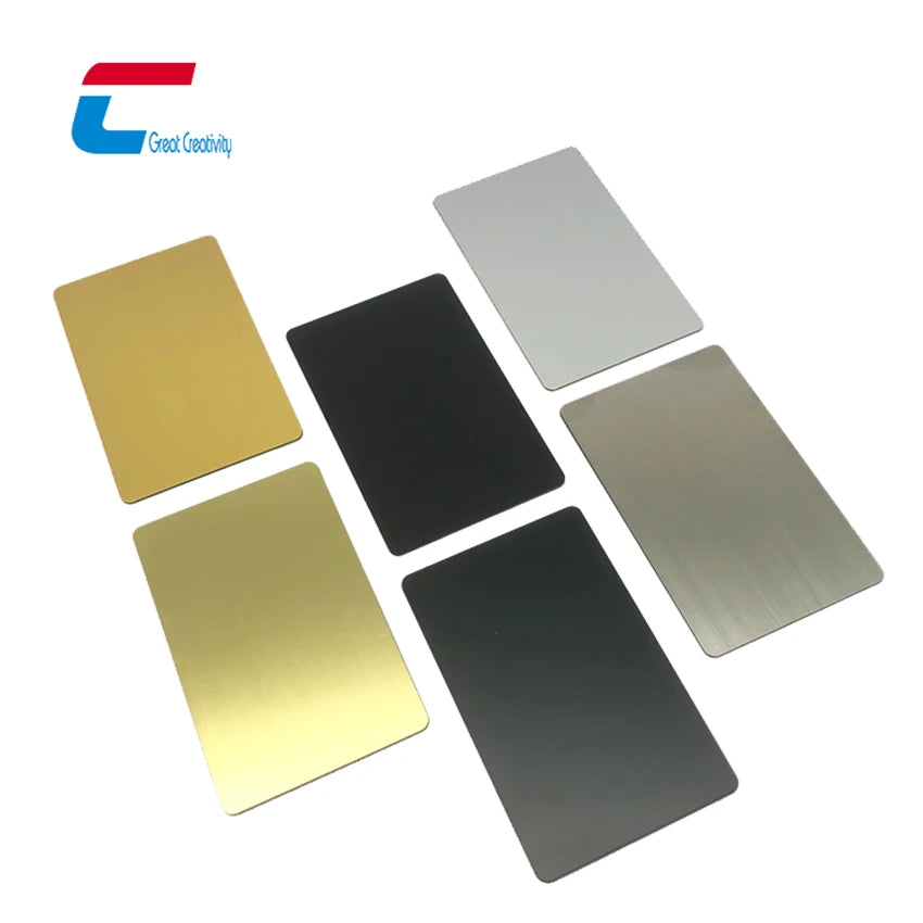 Hot Sale 85*54*0.3 mm 0.5mm 0.8mm Luxury Custom Printing Business Card Metal Name Card Visit Loyalty Gift Card