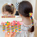 Kids Curly Phone Line Hair Ties High Ponytail Non-damaging High Elastic Hair Ties Cute Rubber Band Hair Accessories