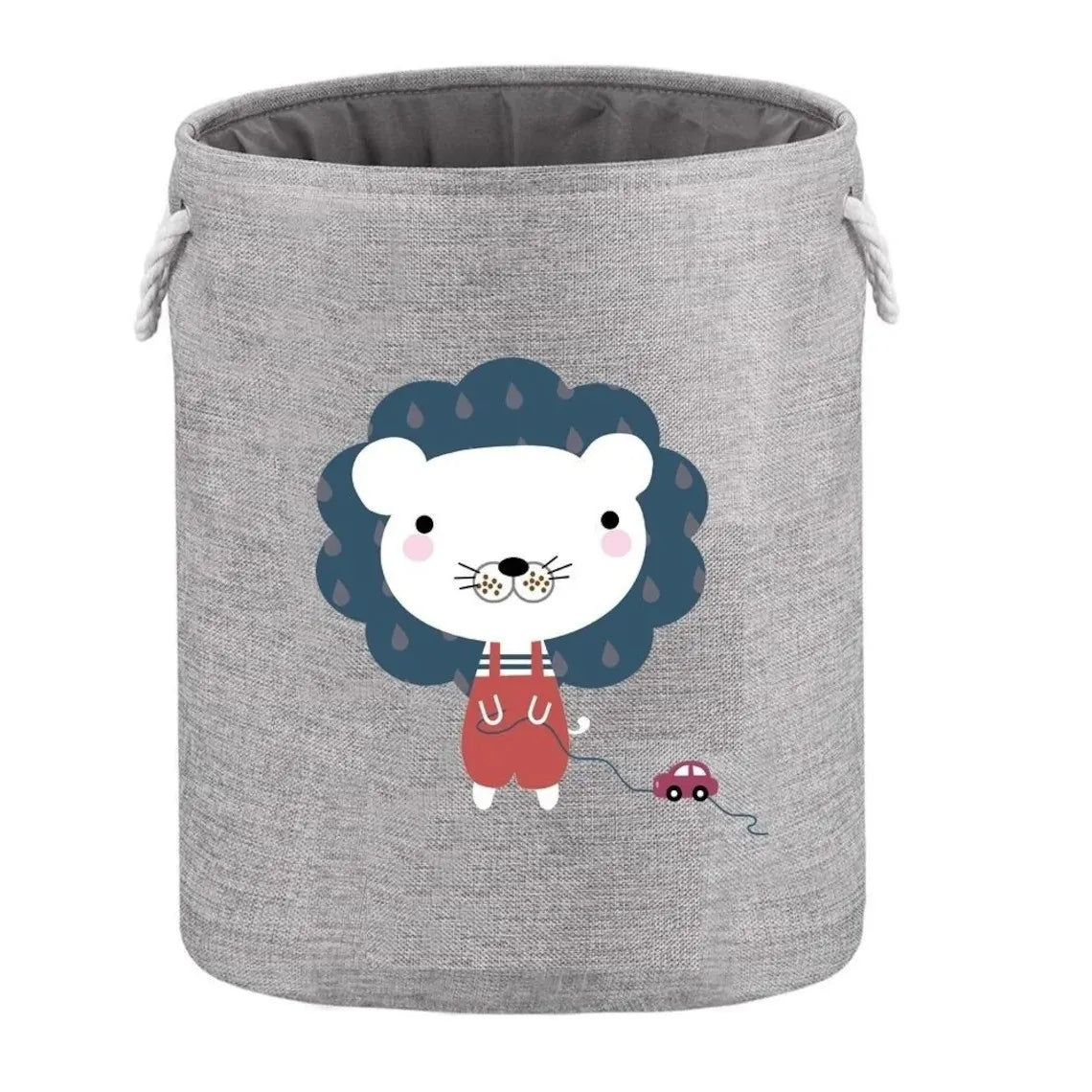 Portable Waterproof Foldable Collapsible Laundry Hamper Dirty Clothes Storage Cotton Linen Hemp Laundry Basket