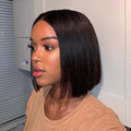 Wholesale Cuticle Aligned 13x4 Lace Front Bob Wig Raw Indian Virgin Human Hair Transparent Lace Vendor 13x4 Lace Front Wig