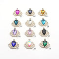 New Earring Trend Acrylic Rhinestone Crown for Embellishment Accessories