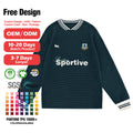 Custom LOGO OEM & ODM Men Letter Sweater Pullover Knit Top Winter Cotton Knitted Jumper V Neck Knitwear Custom Sweater Men