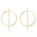 Trendy Gold and Silver 6cm Hoop Earrings Big Metal Alloy Exaggerated Personality for Party Engagement Gift Ideas