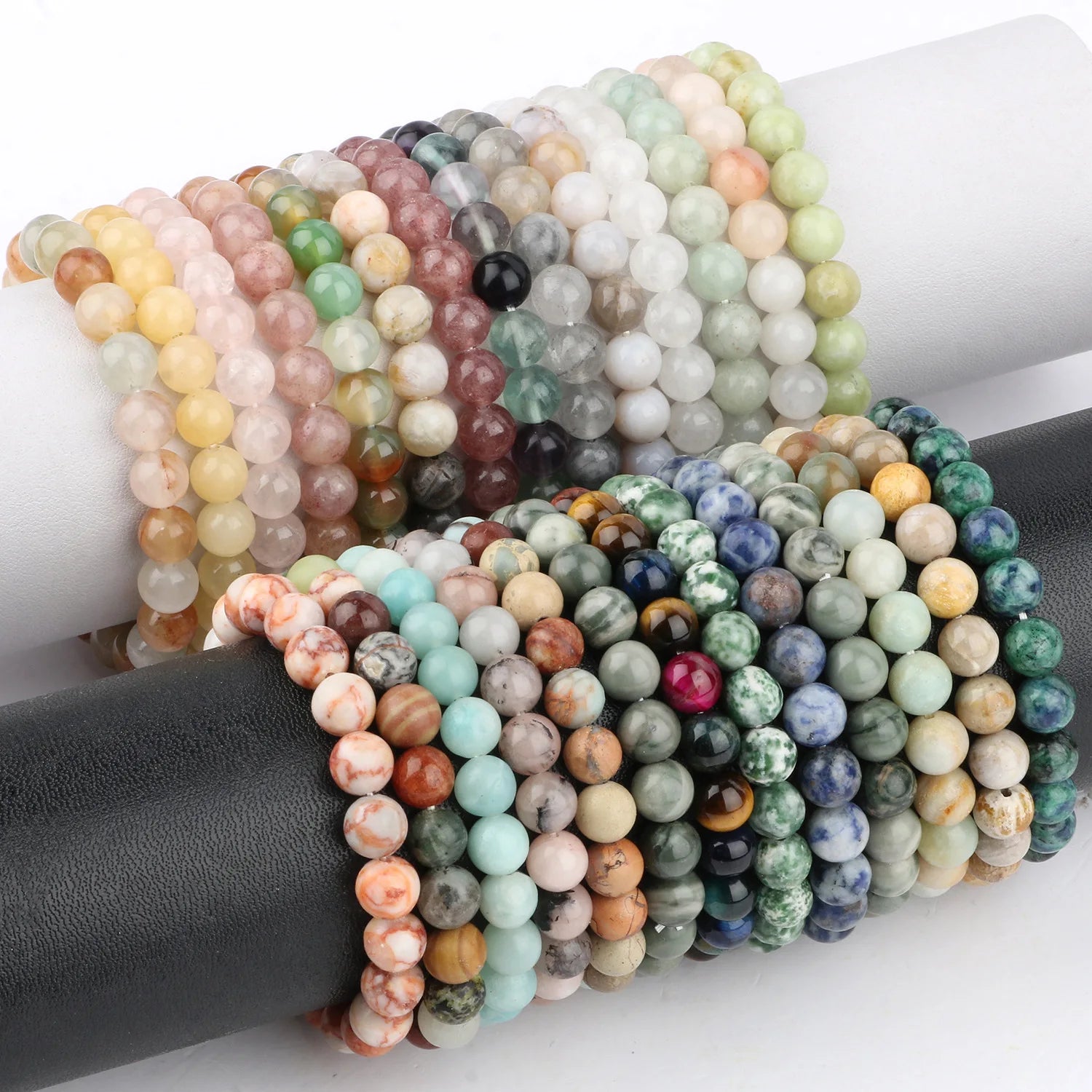 SC New Style Creative Blink Beaded Bracelet Obsidian Turquoise Agate Bracelet Trendy Natural Stone Bracelet for Unisex