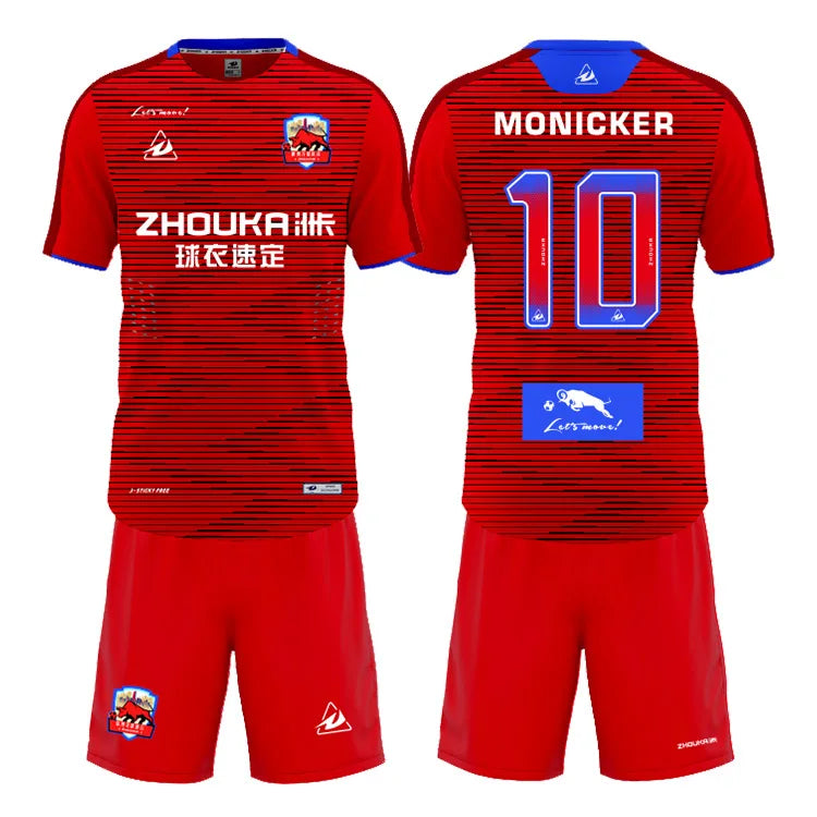 Football Club Team Wholesale Football Soccer Uniform Personalized Design Custom Sublimated Soccer Uniforms Football  Jersey