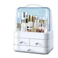 Dustproof Large Cosmetic Storage Box Organizer Modern Waterproof Plastic Desktop Makeup Jewelry Skincare Storage Organizer