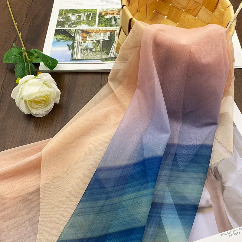 63" Polyester Knitted Stiff Tulle Embroidery Fabric Soft Plain Pattern Designed for Weddings and Girls Wholesale Recycled Mesh