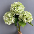 HH201 Burgundy Hydrangea Artificial Flower Handmade Real Touch Latex Hydrangea Hot Sale Bulk White Thanksgiving Graduation