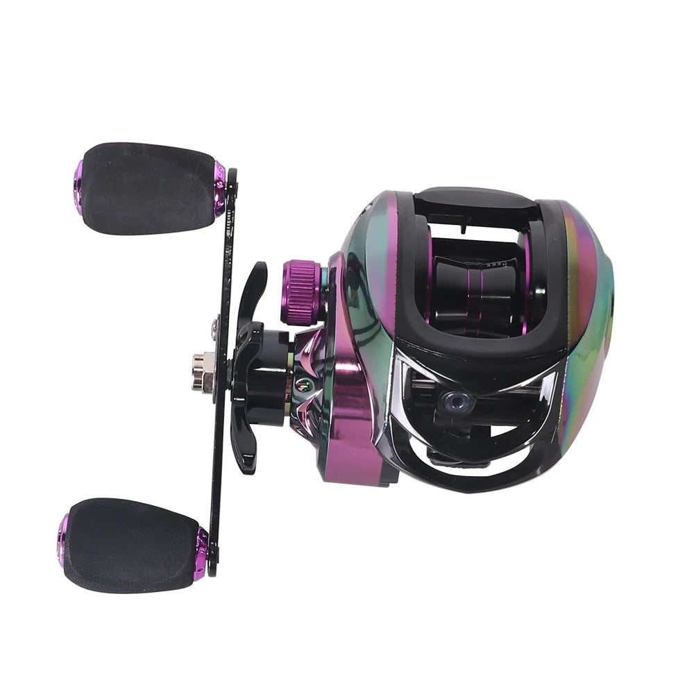 KALIOU S038-S039 Metal Seawater Fishing Rod and Combo Baitcast Reel for Stream/Lake Deepsea Fishing