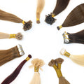 2026 New Factory  Customized  Unprocessed Virgin Human Hair Itip UTip Nano Rings Microlink Feathers Crochet Hair Extensions
