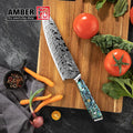 10 Pcs Top Seller 45 Layer VG10 Steel Damascus Professional Japanese Kitchen Knives with Real Deep Sea Abalone Shell Handle