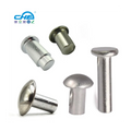 China Manufacturer Custom Solid Aluminum Rivet 1/4 X 1/2 Solid Steel Rivets 8mm M10 Stainless Steel Flat Round Head Solid Rivet