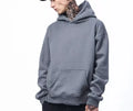 OEM Open Hem 100% Cotton Fleece Hoodie Heavyweight Men Wholesale Blank Pullover 300 Gsm Blank Hoody