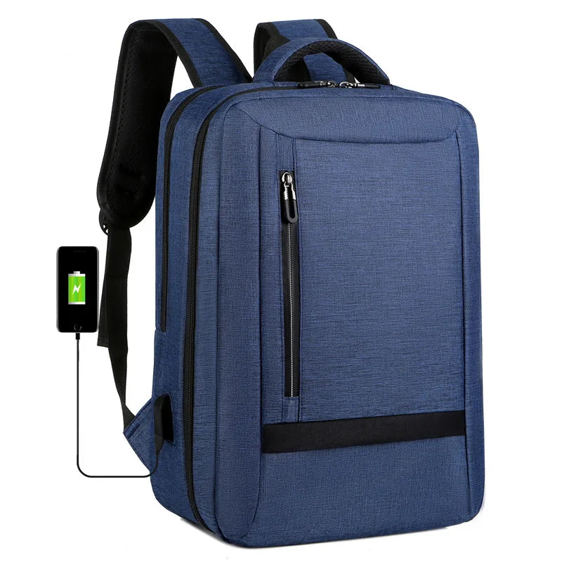 17 Inches Cheap Price Waterproof Canvas Anti-theft Backpack Laptop Bag
