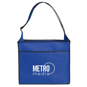 Ruthbag Soft Non-Woven Elite Tote Shopping Bag with Side Pocket Reusable Foldable Grocery Bags Letter Pattern