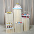 Folding Cylindrical Birthday Decoration Background Party Wedding Home Decoration Dessert Table Cake Rack