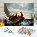 Wholesale Scenery Canvas  DIY Oil Painting by Numbers Without Frame for Home Wall Decoration