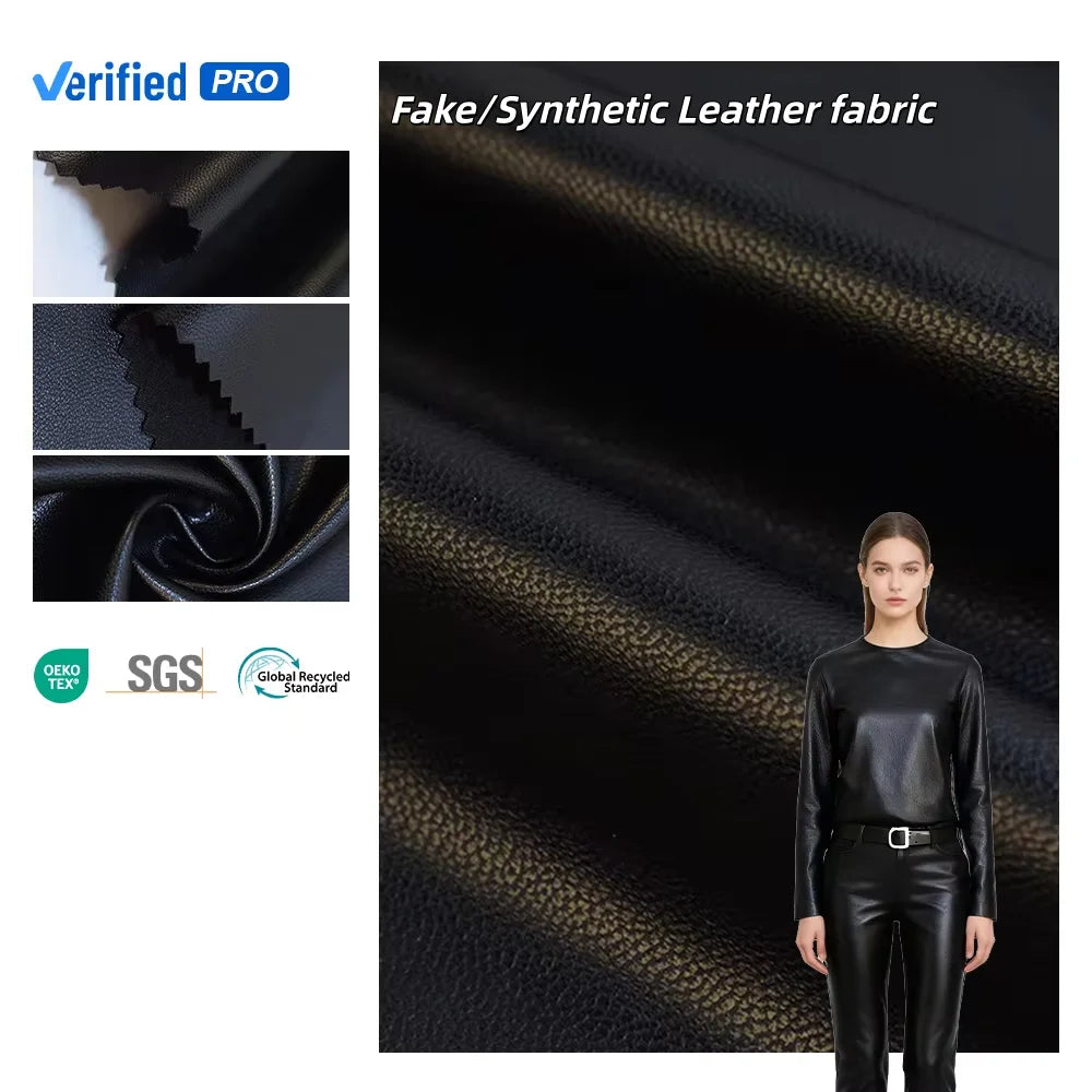 PFAS FREE Faux Leather High 4-way Stretch Popular PU Leather Roll Packing Finished TSP5038
