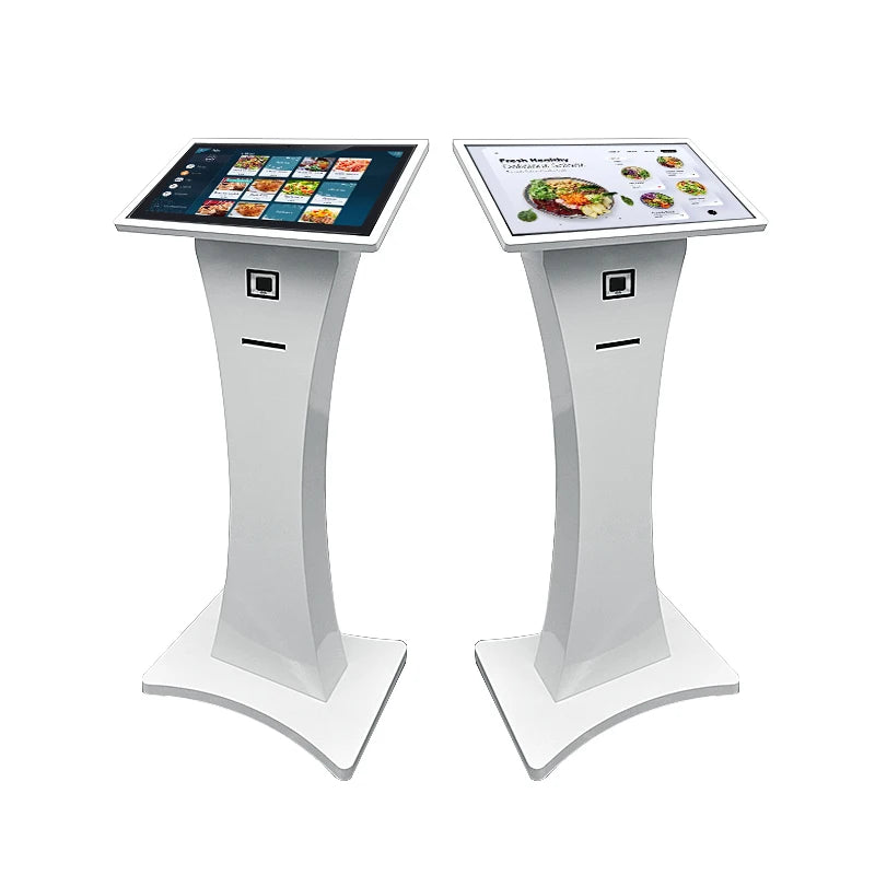 21.5 Floor Standing Self Service Ordering Kiosk Touch Screen Payment Kiosk for Restaurant Hotel