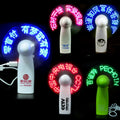 New Mini Portable Lighted Fans Battery Led Programmable Message Fan Display Handheld Electric Fan