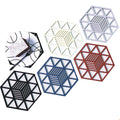 New Product Hot Sale Creative Diamond Hexagon Kitchen Cup Mat Coaster Placemat  Thermal Insulation Non-slip Mat