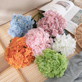 H0609 Hot Selling Indoor Decoration Hydrangea White pink Green Hydreangea Flower Silk Flowers Artificial Hydrangeas for Decor