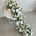 Rose Peony Flower Orchid Wedding Backdrop Arch Frame Decoration Hang Floral Row Runner for Wedding Party Event Flower Decor