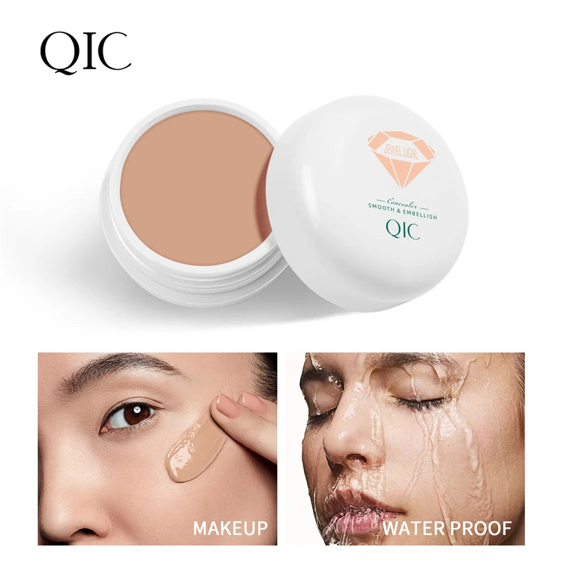 Natural Finish Concealer Powder Hides Pores and Blemishes Long Wear Full Coverage Private Label Foundation Cream