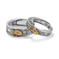 Hot Selling Silver Lucky Protection Wealth Feng Shui Ring Adjustable Couple Carved Heart Sutra Golden Pixiu Rings for Women Men