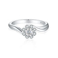 Custom Fashion Jewelry 3A CZ Promise Engagement Promise Wedding Rings 925 Sterling Silver Casual Rings for Ladies