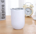 Double Wall Insulated 12oz Straight Stainless Steel Insulated Sublimation Wine Tumbler