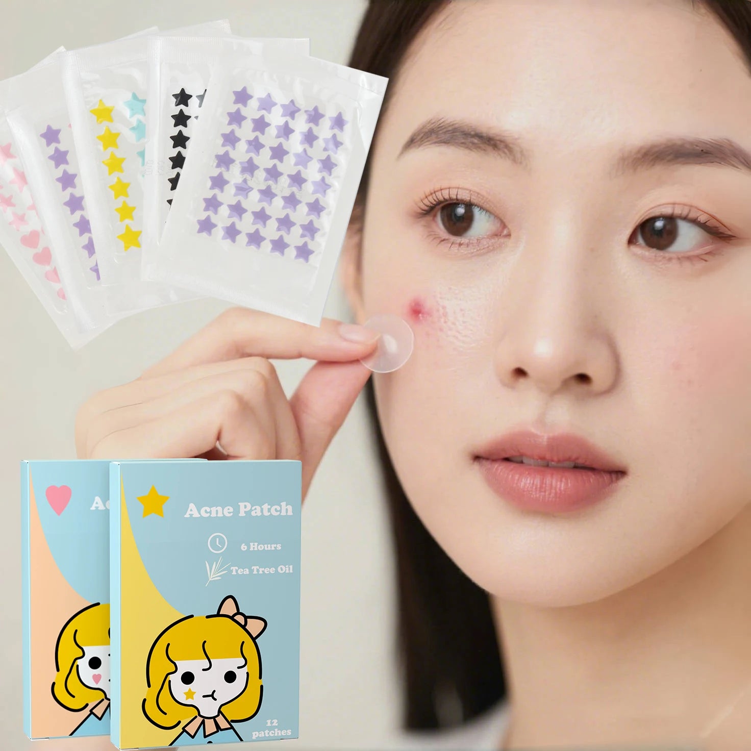 Star Moisturizing Healing Non Needle Acne Pimples Patches for Skin Manufacturer of Custom Private Label