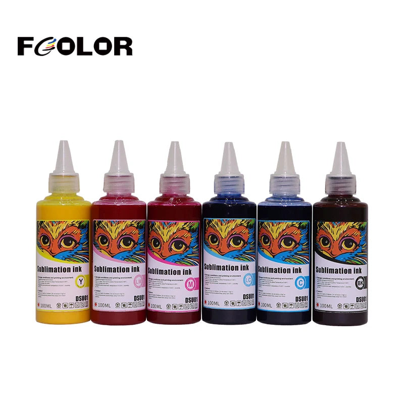 FCOLOR 70ml 100ml Tinta for Epson XP15000 XP15080 Printer Heat Transfer Textile Sublimation Transfer Ink
