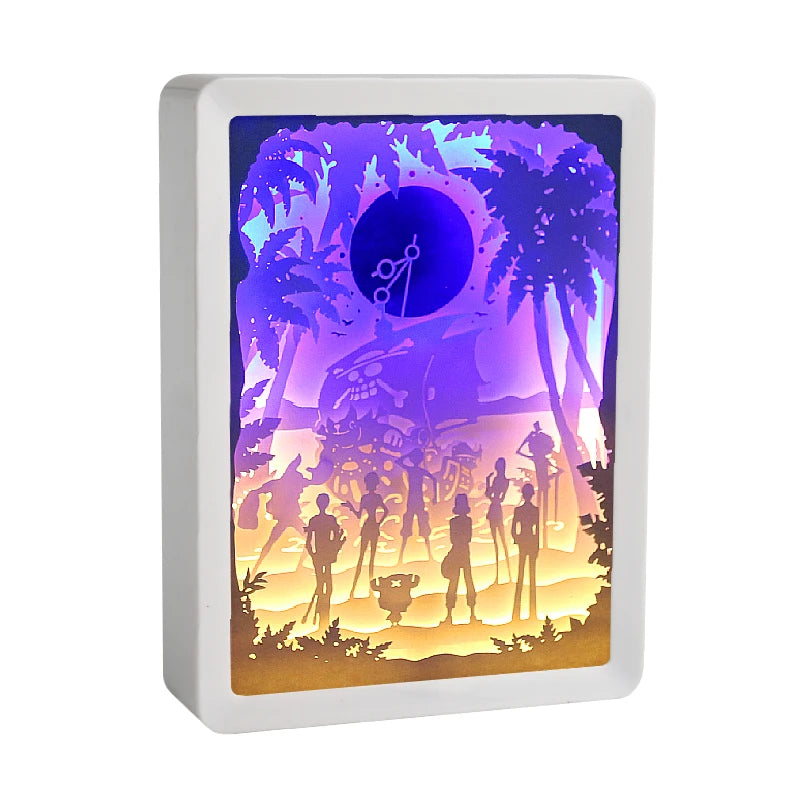 2026 New Bedroom Accessories Home Decor 3d Lights for Decoration Plastic Photo Frame One Piece Paper Carving Light