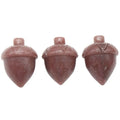 2025 New Arrival Christmas Pinecone Carved Figurine Natural Purple Aventurine Crystal Diy Ornaments Hanging Decoration Carving Crafts