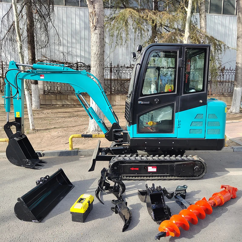 Wholesale Cheap Smallest  Water Cooled diesel Crawler Micro Machinery Excavator Mini Digger With Rotary Arm