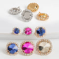 Factory Price Crystal Buckle Glass Sew on Rhinestones Rivoli Crystal Buckle for Handmade Making