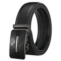 New Men's Automatic Buckle Belt Male Leather Ratchet Belts for Men LQbelt Factory Direct Selling Custom Logo