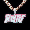 Custom Moissanite Name Pendant Hip Hop Style Round Brilliant Cut Gold Plated 925 Silver Vvs Moissanite Pendant