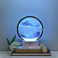 Creative Colorful Moving Flowing Sand Art Table Lamp 3d Quicksand Led Sandscape Night Light for Living Room