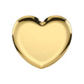 Wholesale Luxury Stainless Steel Storage Jewelry Dessert Tray Mini Heart Shaped Plate Ring Necklace Display Tray