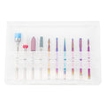 Multi-function Nail Drill Bits for Removing Gel Nail Portable Tungsten Carbide Diamond Ceramic Bits Set for Nail Art Use