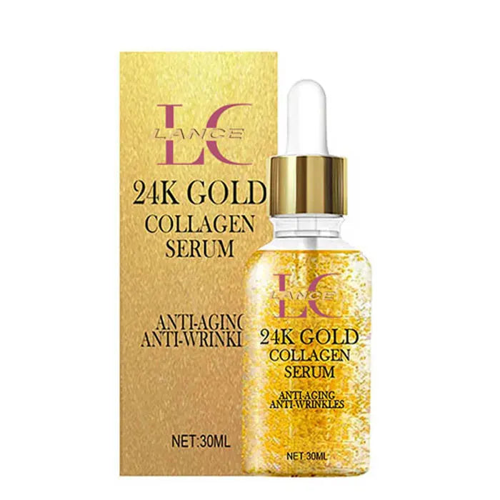 Lance 24K Gold Collagen Serum Private Label Anti Aging Anti Wrinkle Firming Lifting 24K Gold Facial Serum
